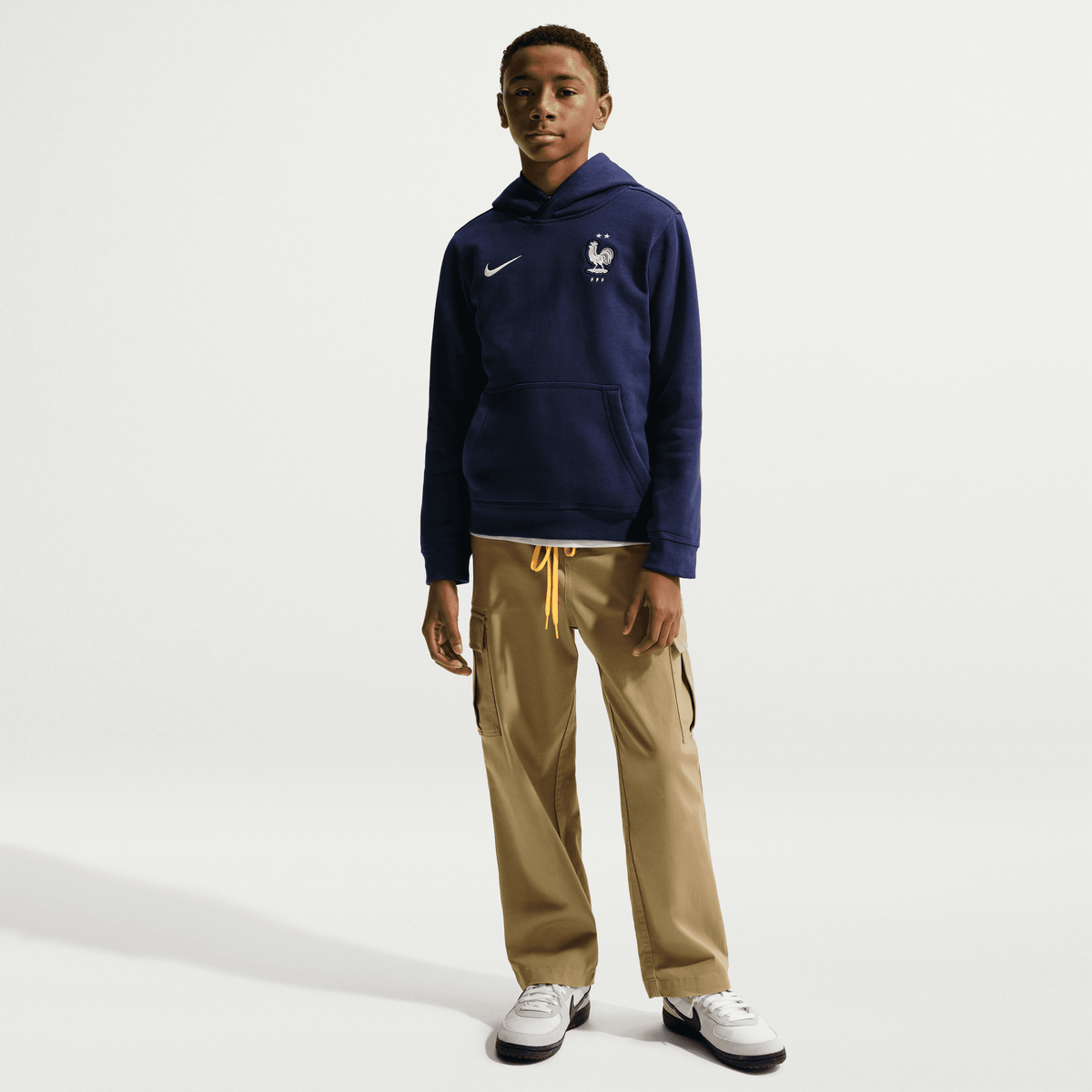 Nike France Big Kids' (Boys') Nike Soccer Pullover Hoodie product image 4, provided for visual reference and product detail