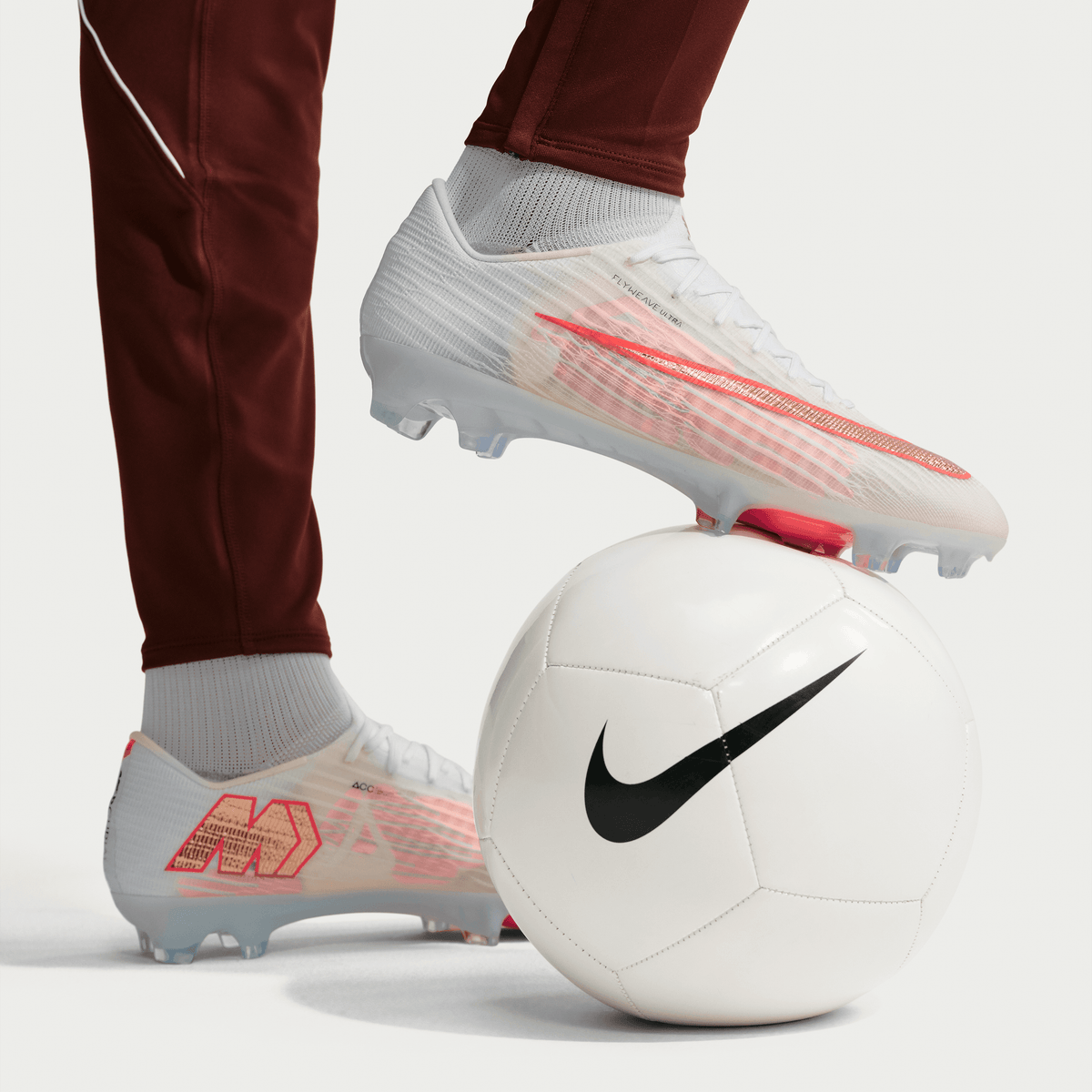 Nike Mercurial Superfly Youth 11 Elite - WHITE/BLUR-BRIGHT CRIMSON product image 8, provided for visual reference and