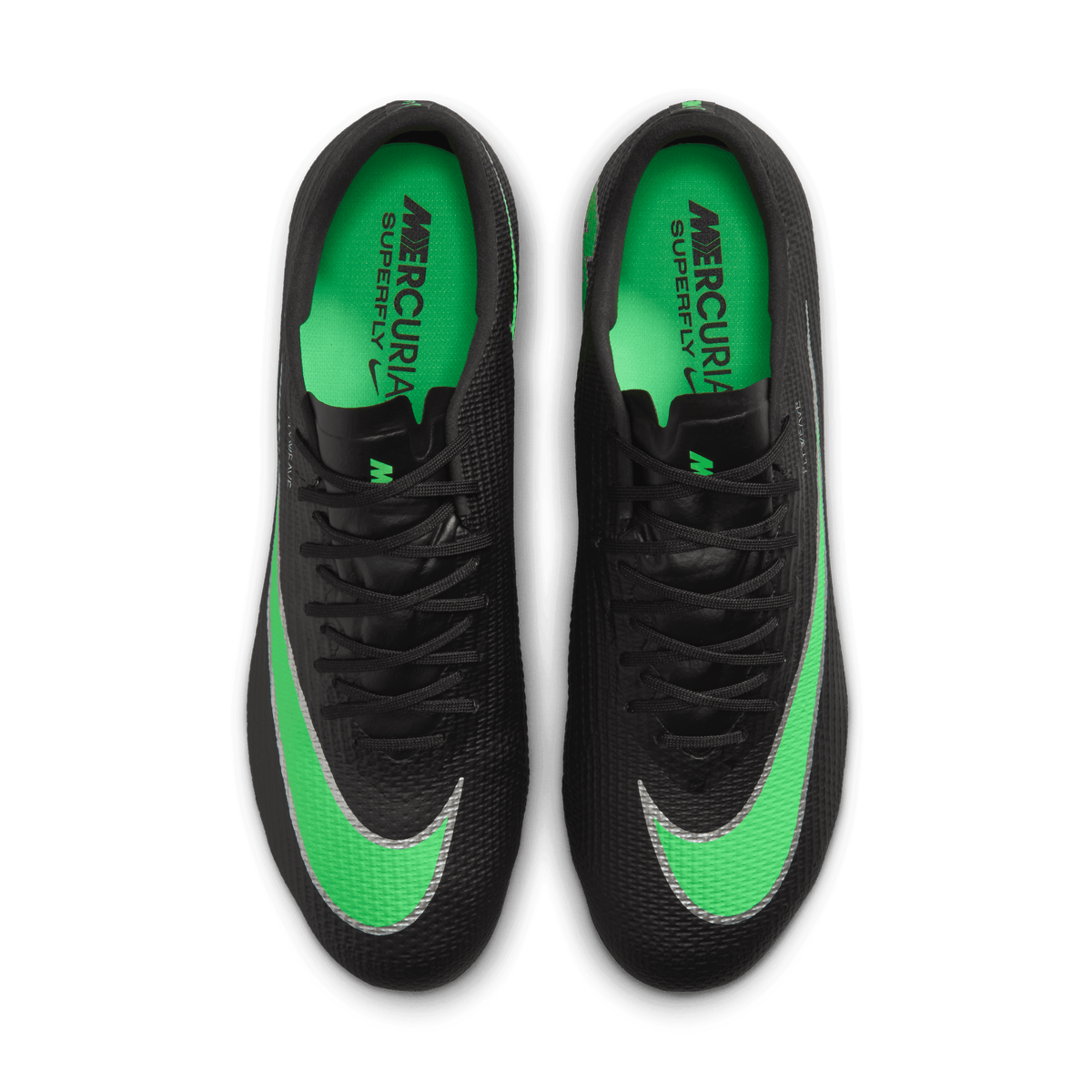 Nike Mercurial Superfly 11 Pro FG- BLACK/ILLUSION GREEN-BLACK product image 3, provided for visual reference and product