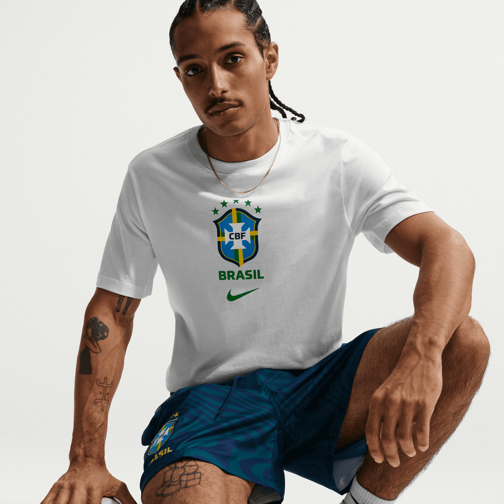 Nike Brazil Men Soccer T-Shirt product image 2, provided for visual reference and product detail review