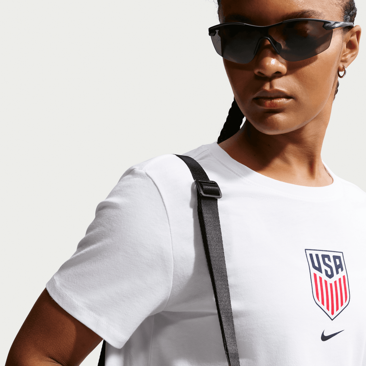 Nike USMNT Women Nike Soccer T-Shirt-White product image 3, provided for visual reference and product detail review