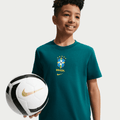 Nike Brazil Big Kids' Nike Soccer T-Shirt product image 1, provided for visual reference and product detail review