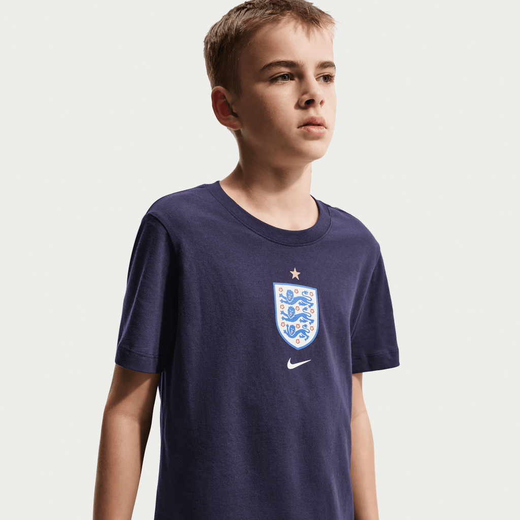 Nike Youth England Crest T-Shirt product image 1, provided for visual reference and product detail review