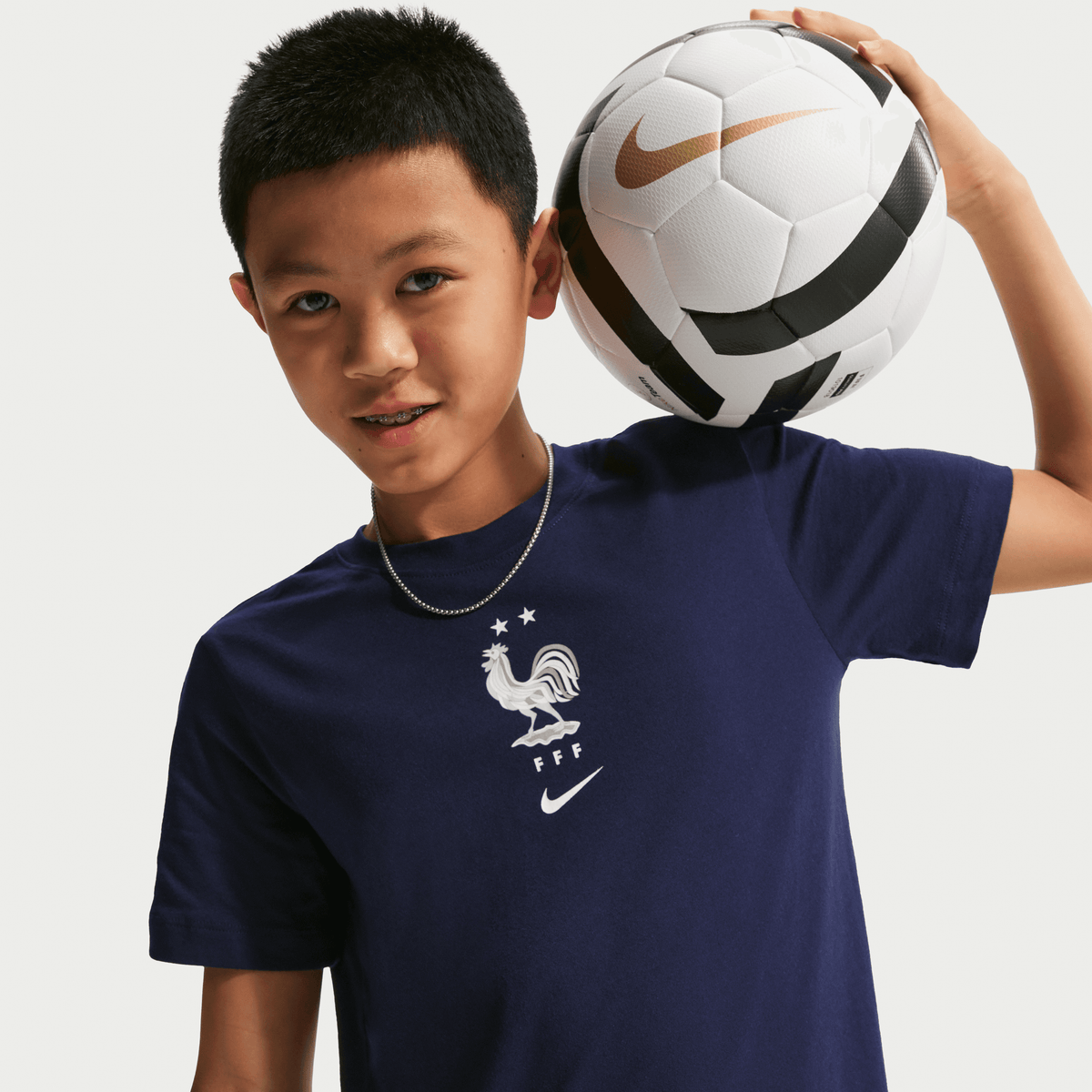 Nike Youth France Crest T-Shirt product image 2, provided for visual reference and product detail review