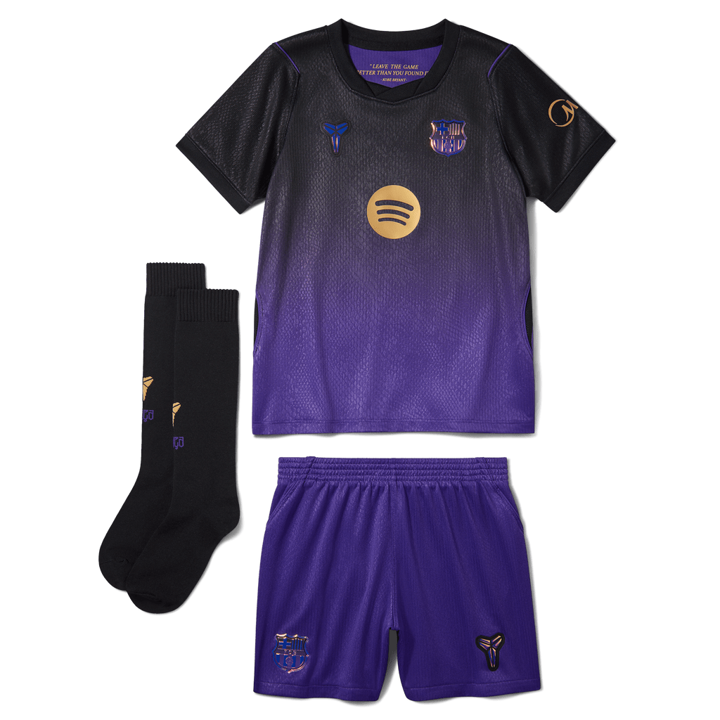 Nike Child Unisex FC Barcelona Away Mini Kit 26/27 product image 1, provided for visual reference and product detail review