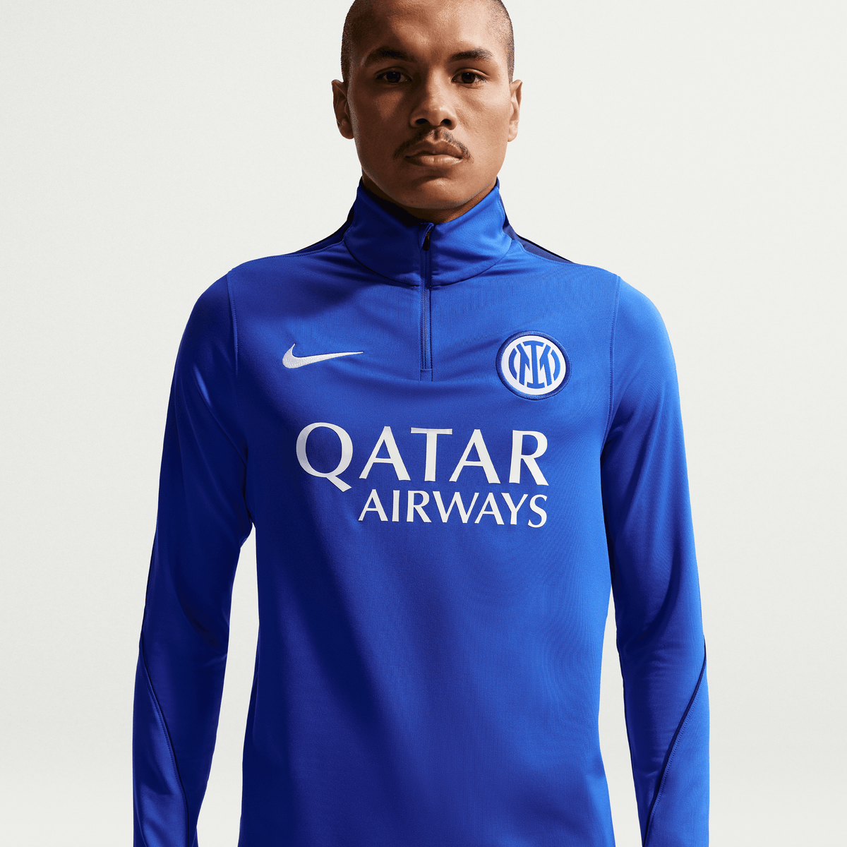 Nike Inter Milan Strike Men Dri-FIT Soccer Knit Drill Top product image 1, provided for visual reference and product detail
