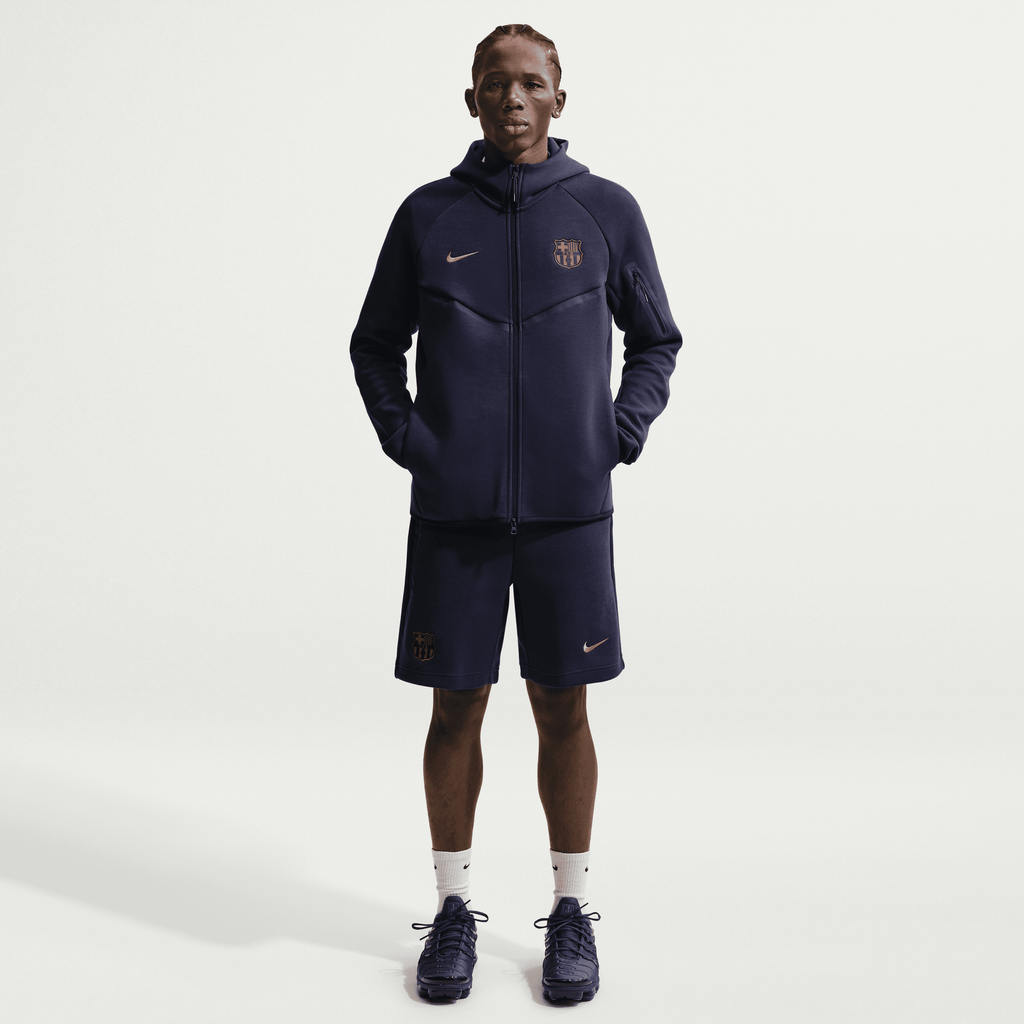Nike FC Barcelona Tech Fleece Windrunner Soccer Full-Zip Hoodie product image 4, provided for visual reference and product