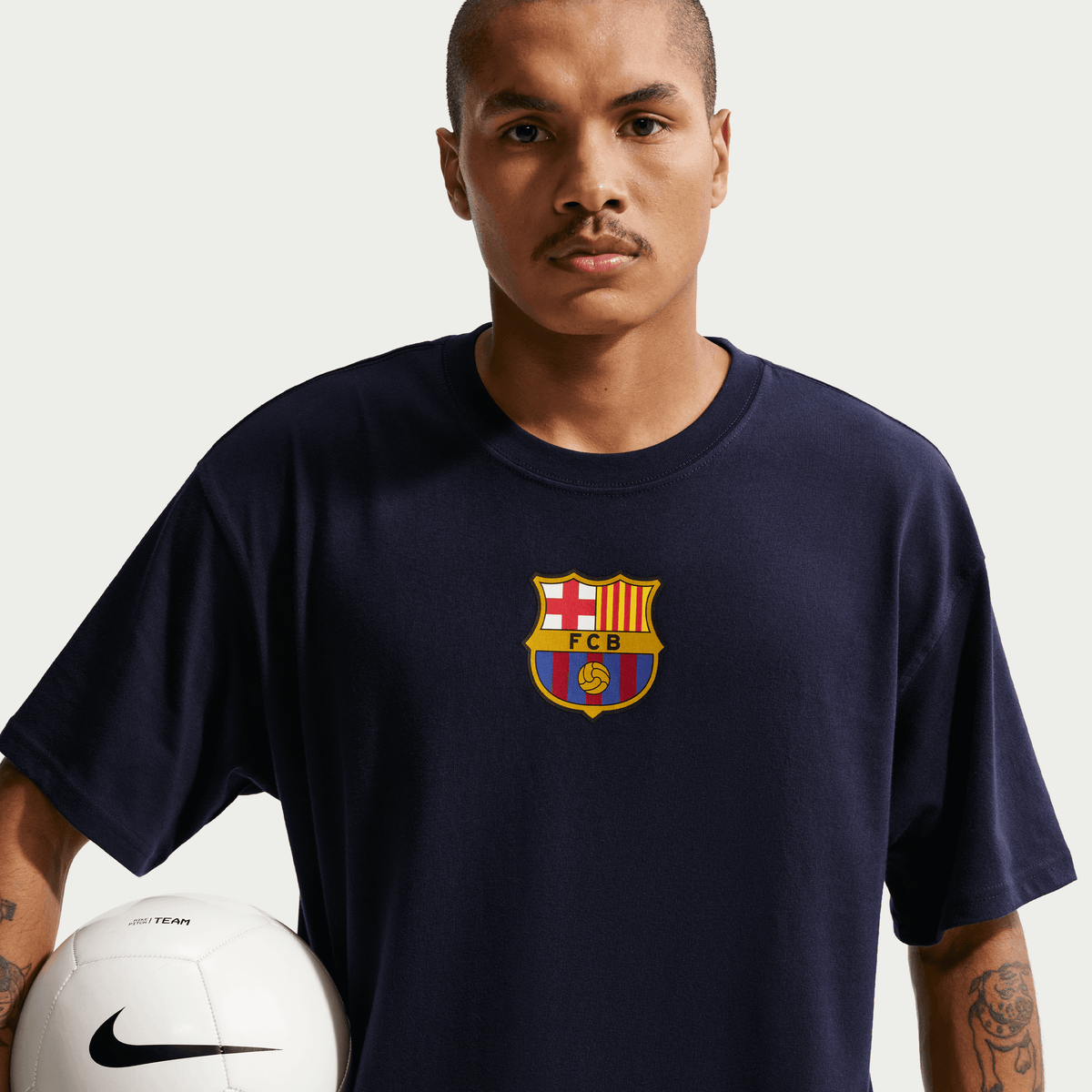 Nike FC Barcelona Soccer T-Shirt product image 1, provided for visual reference and product detail review
