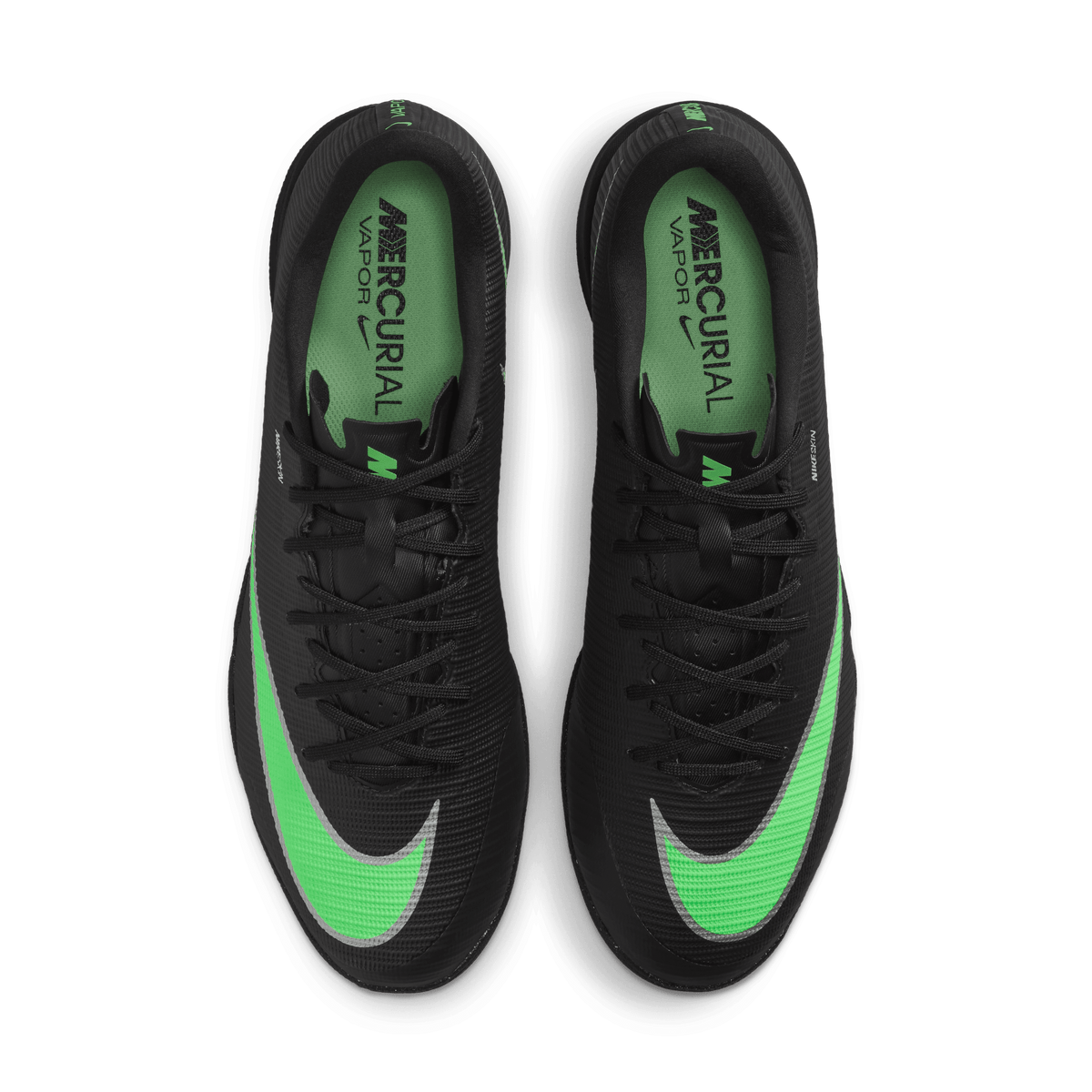 Nike Mercurial Vapor 17 Academy Indoor/Court - BLACK/ILLUSION GREEN-BLACK product image 4, provided for visual reference and
