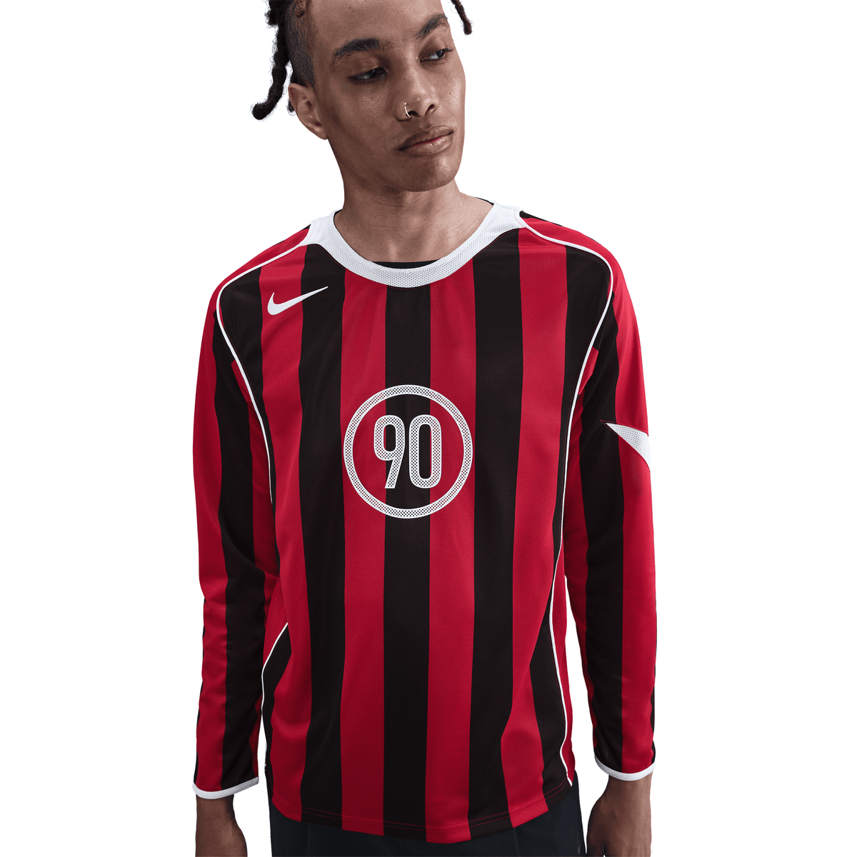 Nike Total 90 Men Dri-FIT Long-Sleeve Soccer Top product image 1, provided for visual reference and product detail review