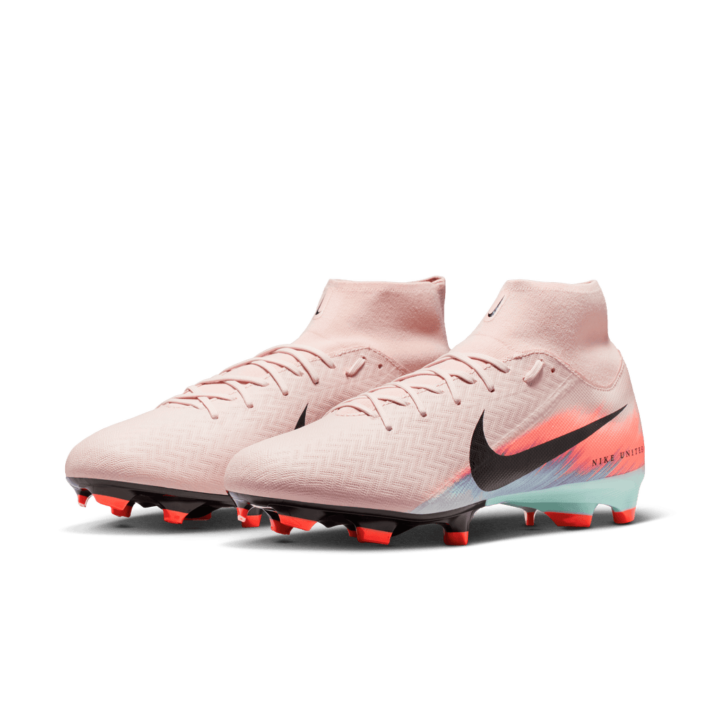 Nike Youth United Mercurial Superfly 10 Academy-Silt Red/Racer Blue product image 2, provided for visual reference and