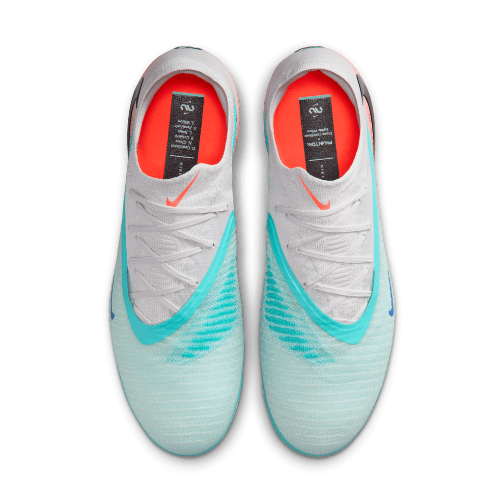 Nike United Phantom 6 Low Elite FG- Pistachio Frost/Hyper Orange product image 4, provided for visual reference and product