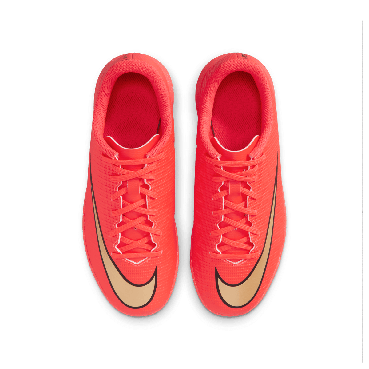 Nike Jr. Mercurial Vapor 17 Club Big Kids' Turf Low-Top Soccer Shoes- BRIGHT CRIMSON/BLUR product image 5, provided for