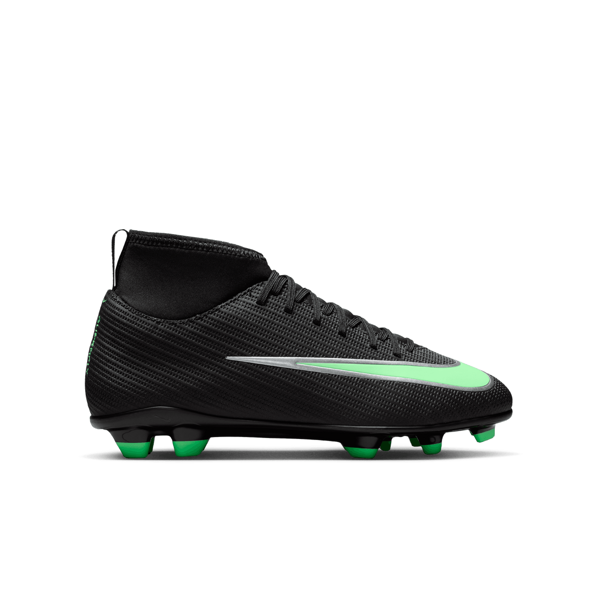 Nike Jr. Mercurial Superfly 11 Club FG - black/illusion GREEN-BLACK NOIR/VERT ILLUSION product image 1, provided for visual