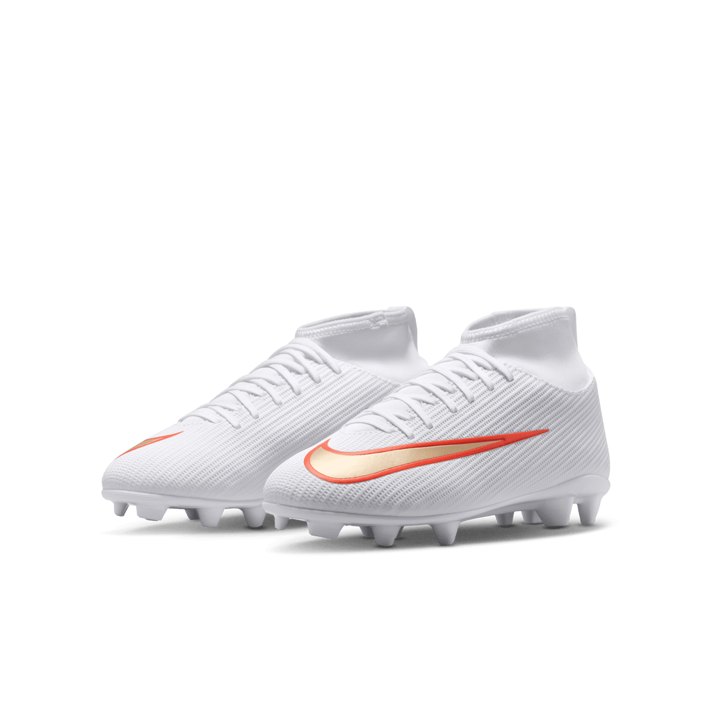 Nike Jr. Mercurial Superfly 11 Club FG- WHITE/BLUR-BRIGHT CRIMSON product image 3, provided for visual reference and product