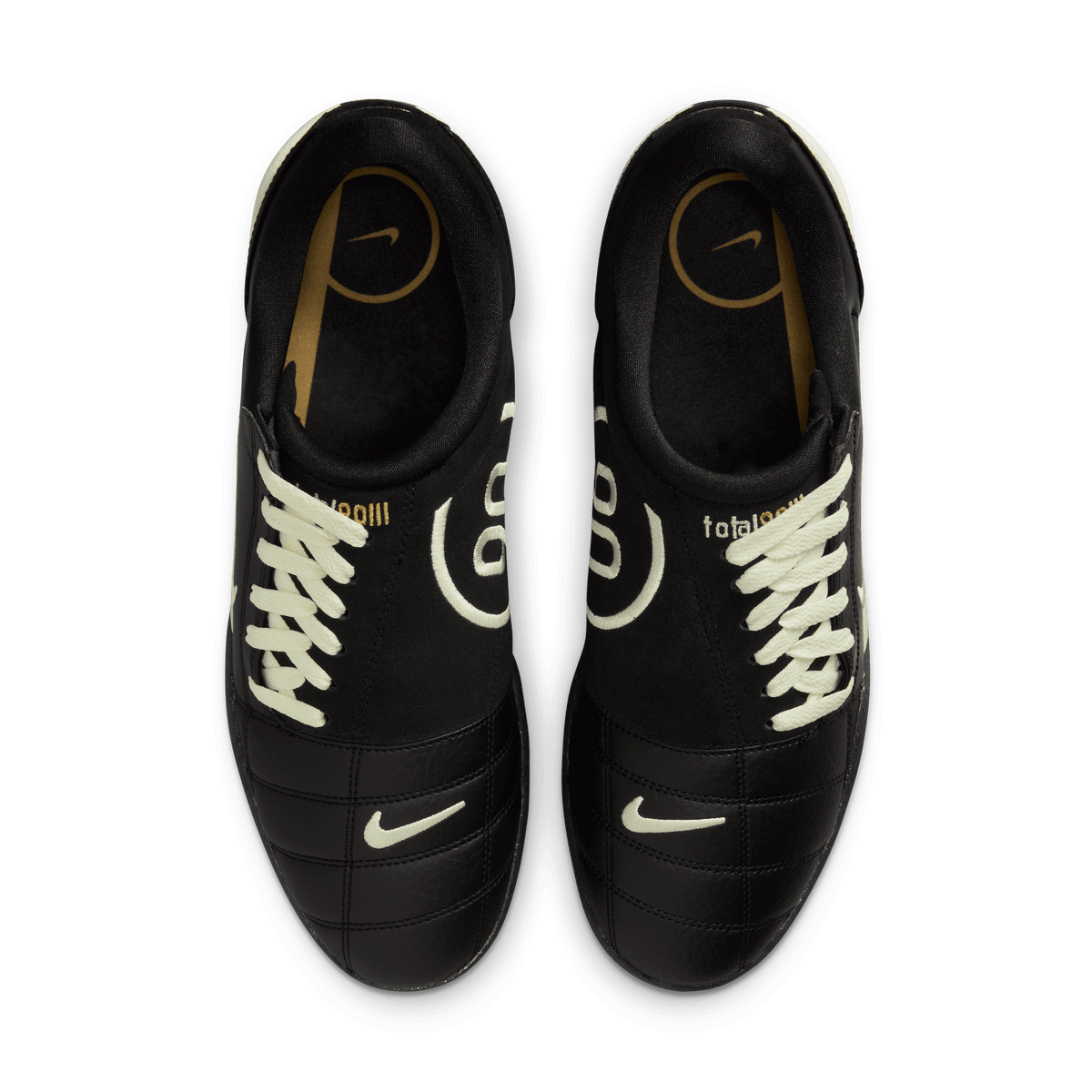 Nike Youth Total 90-Black/Coconut Milk/Metallic Gold product image 3, provided for visual reference and product detail review