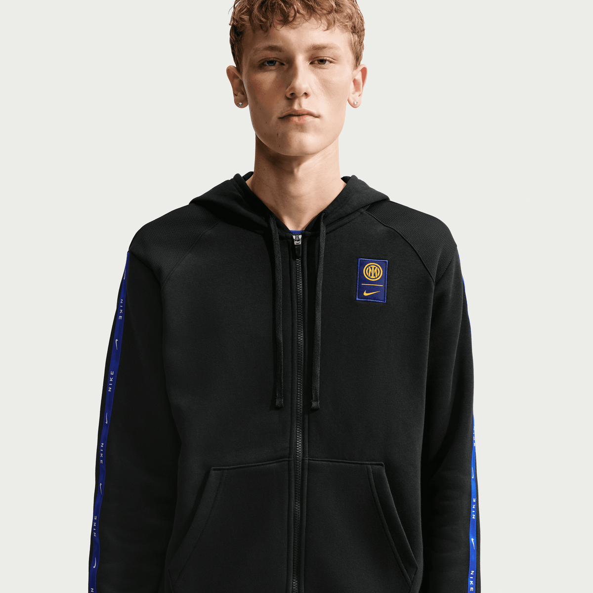 Nike Inter Milan City Side Soccer Full-Zip Fleece Hoodie product image 4, provided for visual reference and product detail