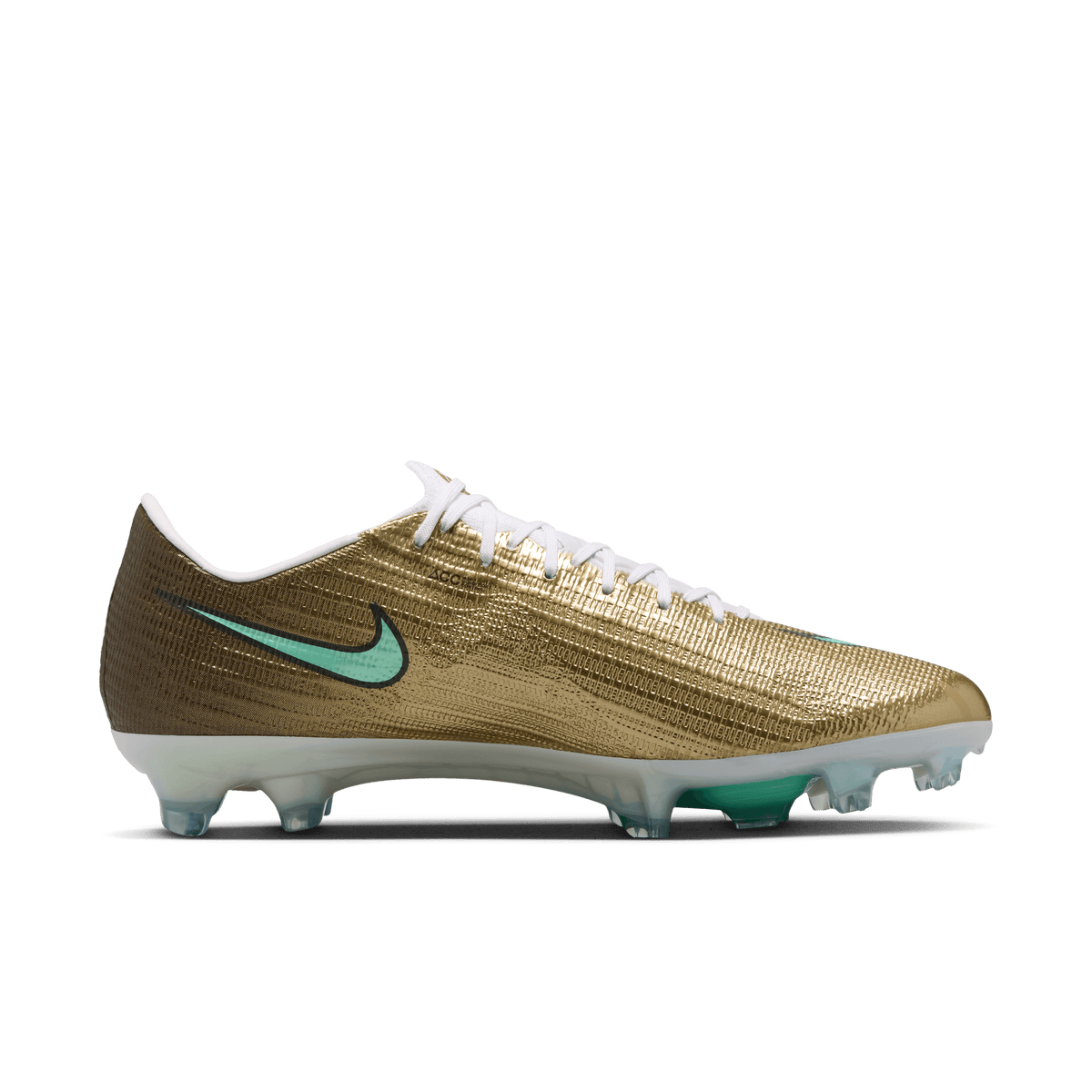Nike Mercurial Superfly 11 Elite "Kylian Mbappé"/ FG- Metallic Gold/Green Glow product image 2, provided for visual