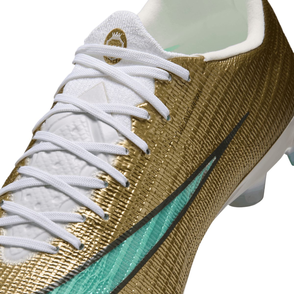 Nike Mercurial Superfly 11 Elite "Kylian Mbappé"/ FG- Metallic Gold/Green Glow product image 4, provided for visual