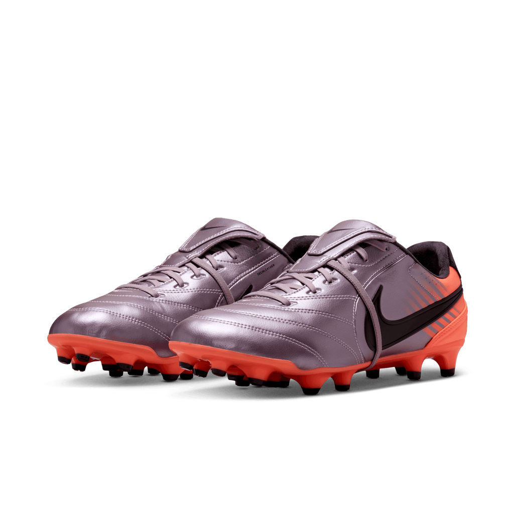 Nike Tiempo Ligera Pro FG - BLEACHED LILAC/BLACK-TOTAL ORANGE product image 4, provided for visual reference and product