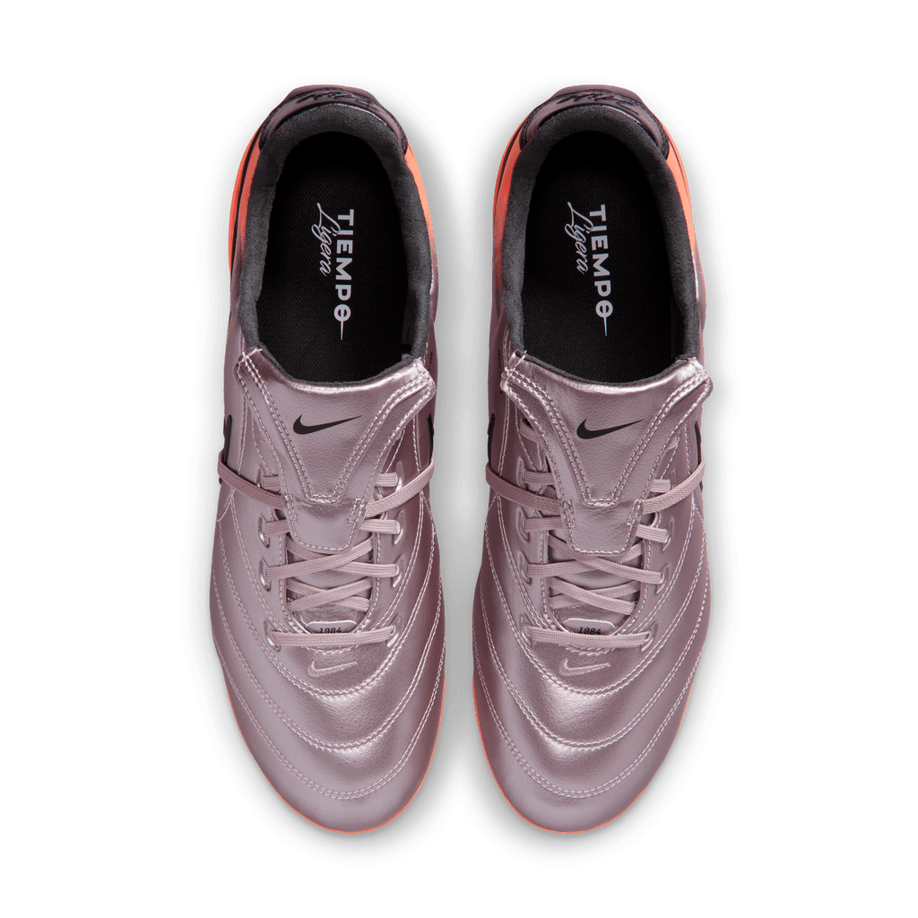 Nike Tiempo Ligera Pro FG - BLEACHED LILAC/BLACK-TOTAL ORANGE product image 5, provided for visual reference and product