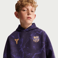 Nike FC Barcelona Away Big Kids' Kobe Soccer Pullover Hoodie product image 1, provided for visual reference and product