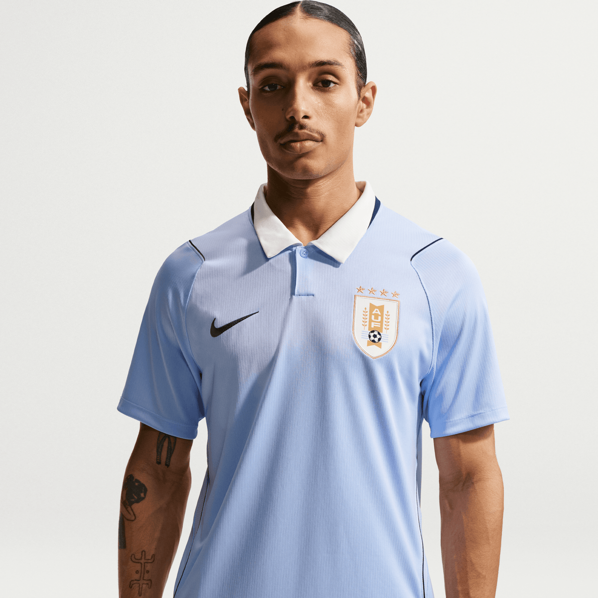 Nike Uruguay Stadium Home Men Dri-FIT Soccer Replica Jersey 2026 product image 4, provided for visual reference and product