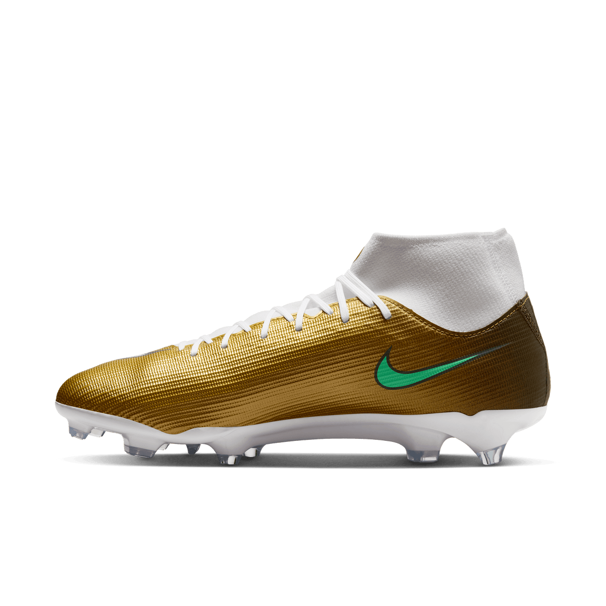 Nike Youth Mercurial Superfly 11 Academy "Kylian Mbappé" FG/MG-METALLIC GOLD/GREEN GLOW product image 8, provided for visual