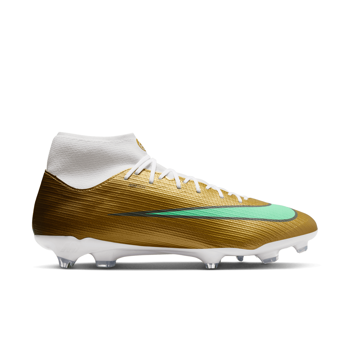 Nike Nike Mercurial Superfly 11 Academy "Kylian Mbappé" FG/MG -METALLIC GOLD/GREEN GLOW product image 1, provided for visual