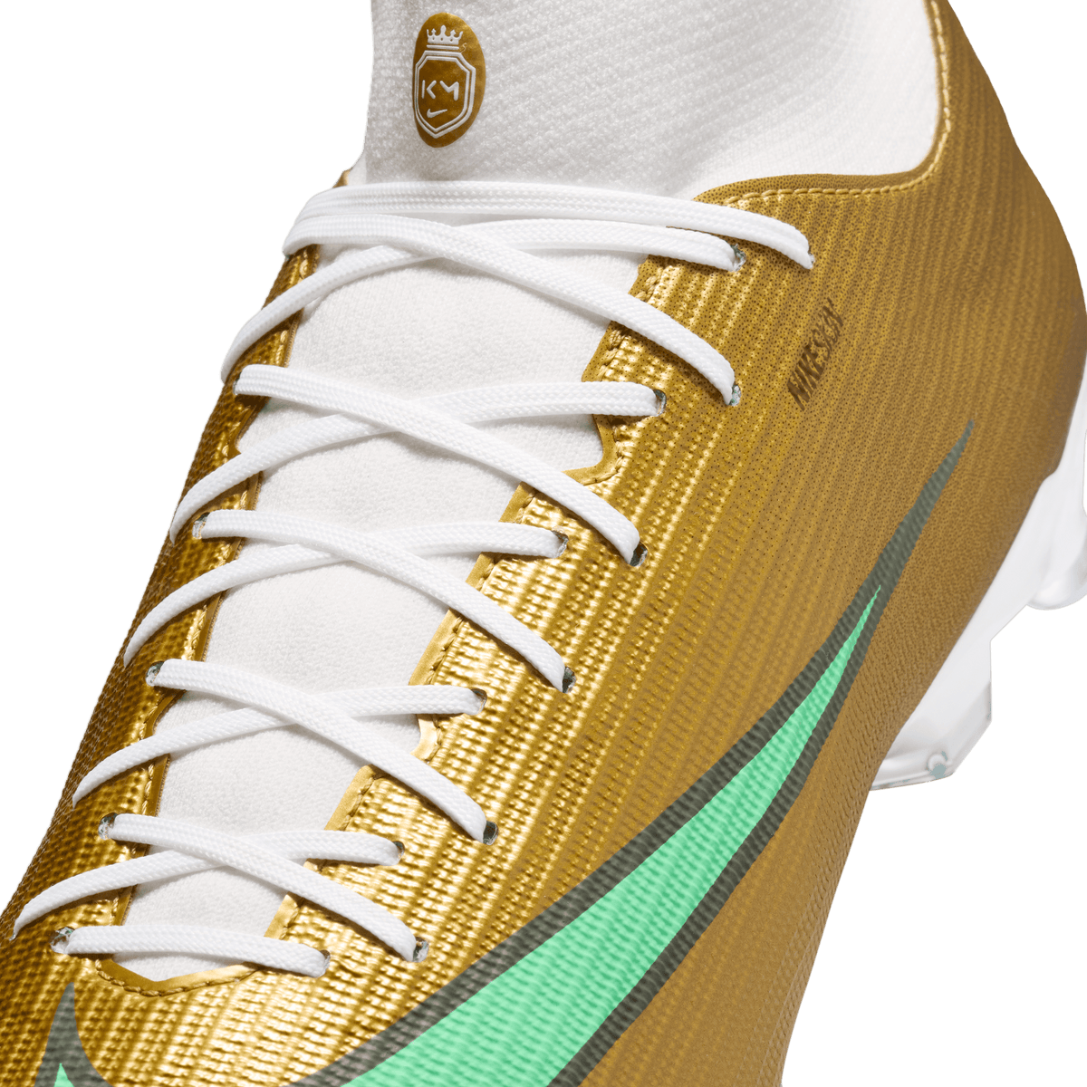 Nike Nike Mercurial Superfly 11 Academy "Kylian Mbappé" FG/MG -METALLIC GOLD/GREEN GLOW product image 2, provided for visual