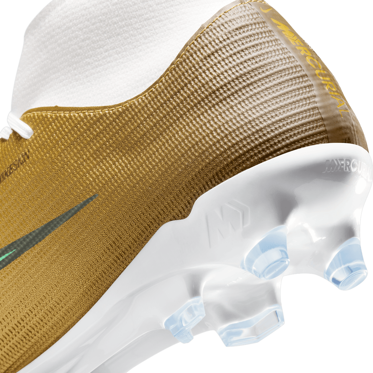 Nike Youth Mercurial Superfly 11 Academy "Kylian Mbappé" FG/MG-METALLIC GOLD/GREEN GLOW product image 4, provided for visual