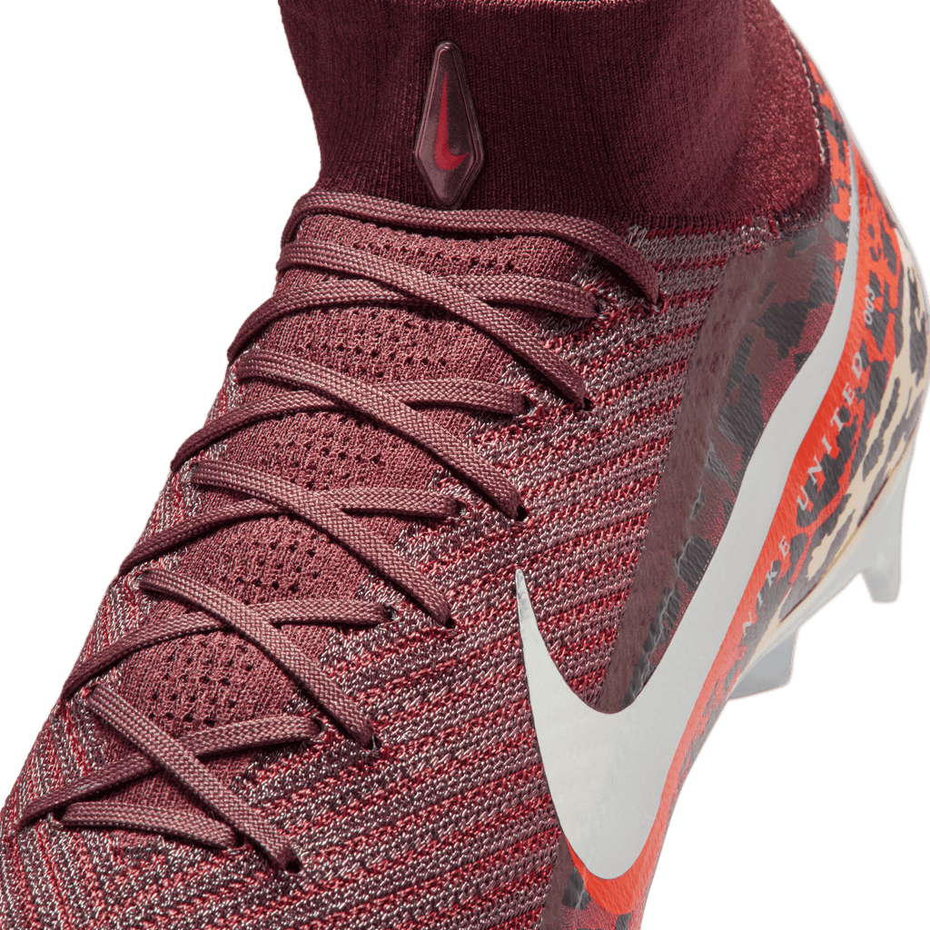 Nike Youth United Superfly 10 Elite FG-Burgundy Crush/metallic Silver product image 5, provided for visual reference and
