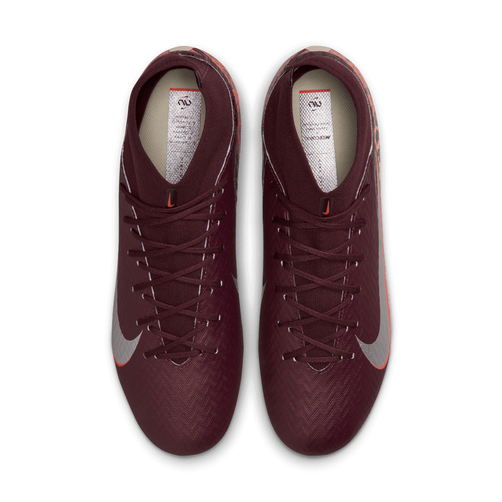 Nike Youth United Mercurial Superfly 10 Academy-Burgundy /Red/Metallic Silver product image 4, provided for visual reference