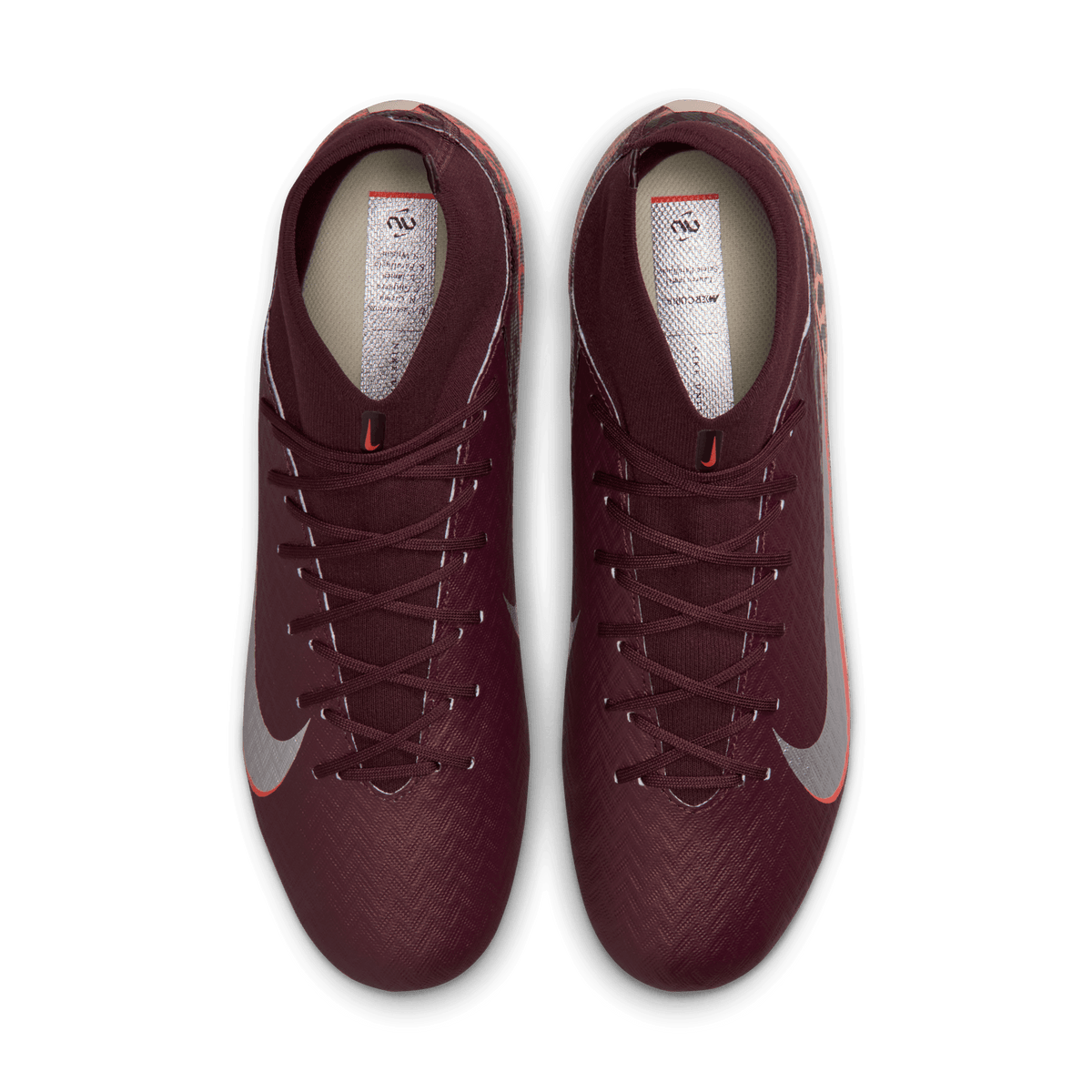 Nike Youth United Mercurial Superfly 10 Academy-Burgundy /Red/Metallic Silver product image 4, provided for visual reference