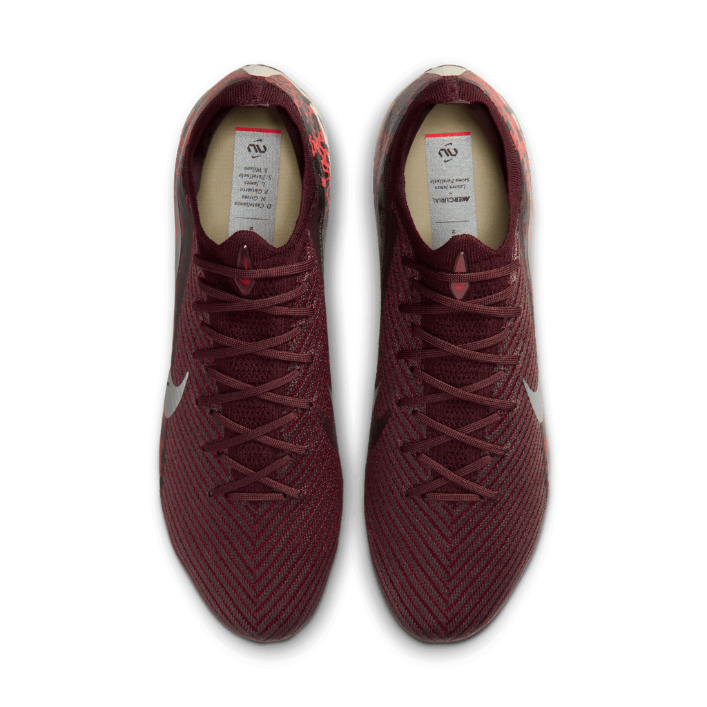 Nike United Vapor 16 Elite FG- Burgundy Crush/metallic Silver product image 5, provided for visual reference and product