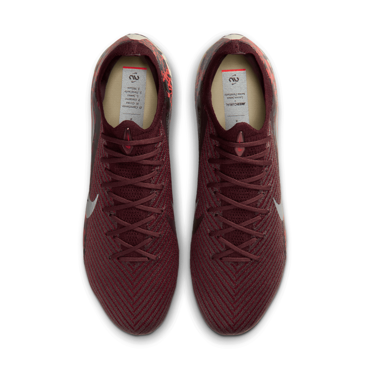 Nike United Vapor 16 Elite FG- Burgundy Crush/metallic Silver product image 5, provided for visual reference and product