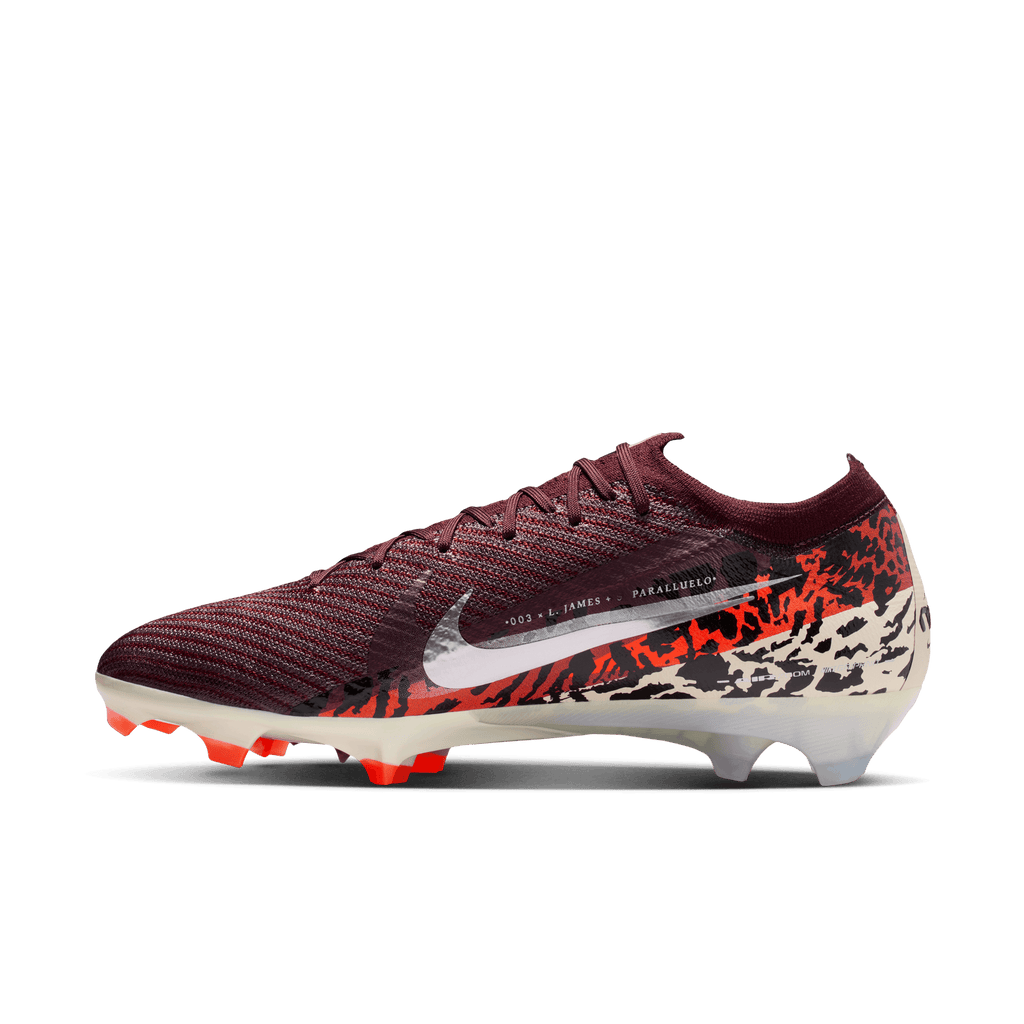 Nike United Vapor 16 Elite FG- Burgundy Crush/metallic Silver product image 2, provided for visual reference and product