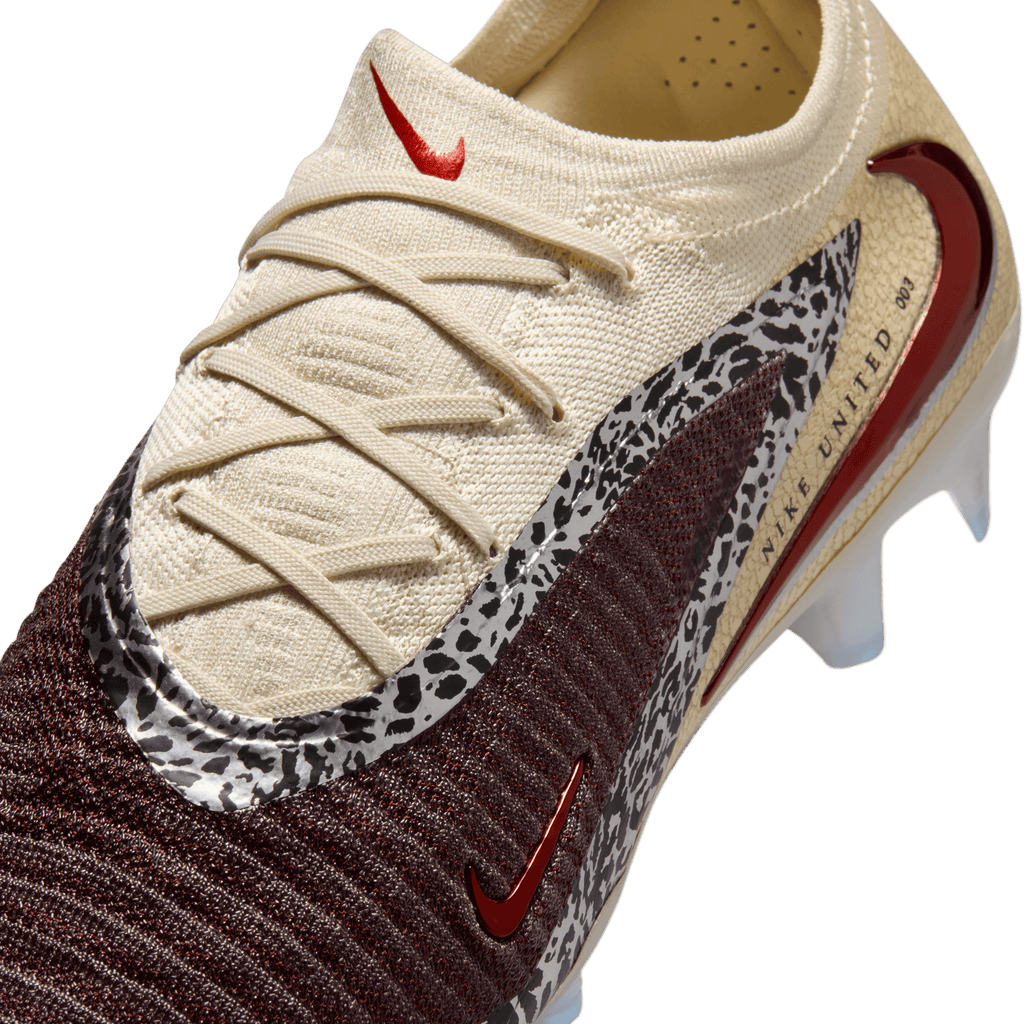 Nike United Phantom 6 Low Elite FG-Burgundy Crush/university Red-fossil product image 3, provided for visual reference and