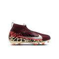 Nike United Jr. Mercurial Superfly 10 Academy-Burgundy /Red/Metallic Silver product image 1, provided for visual reference