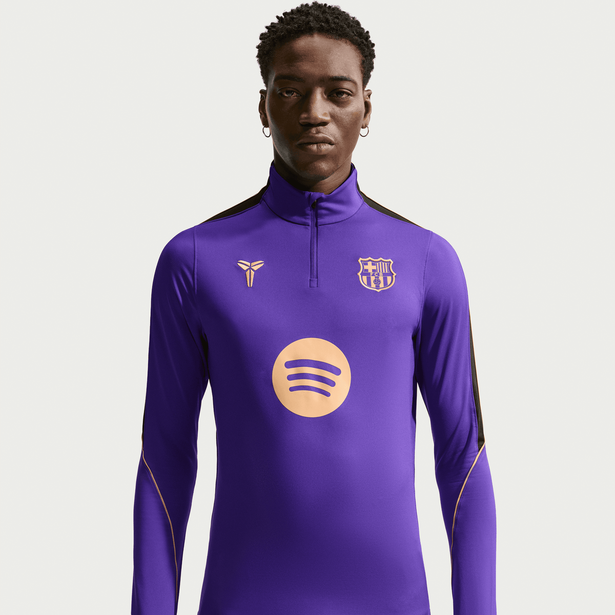 Nike FC Barcelona Strike Away Men Kobe Dri-FIT Soccer Knit Pre-Match Drill Top product image 1, provided for visual