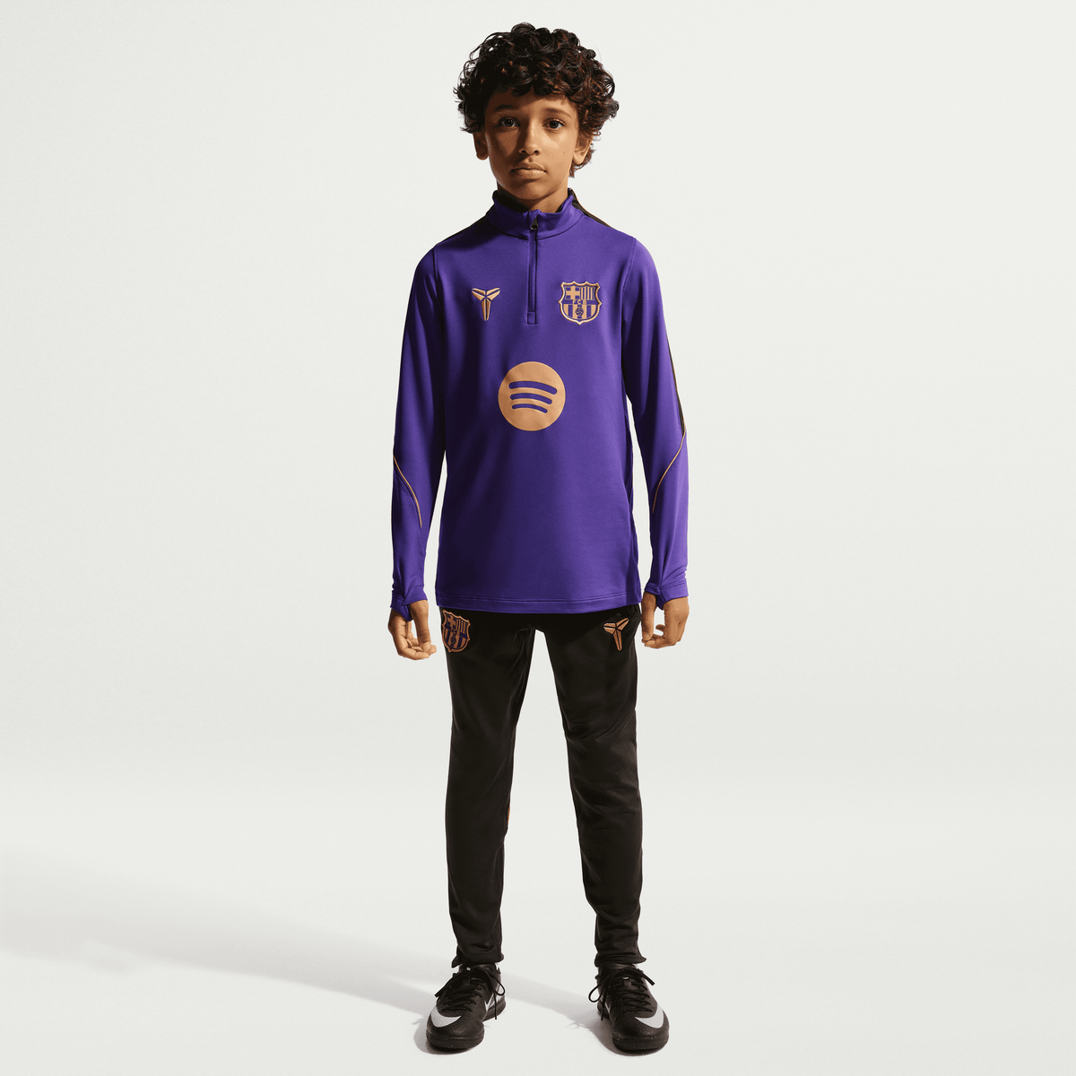 Nike Youth FC Barcelona Kobe Dri-FIT Soccer Knit Drill Top product image 3, provided for visual reference and product detail