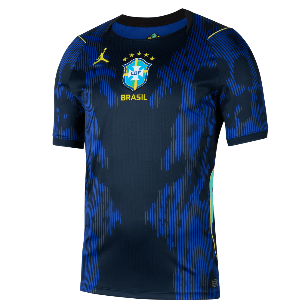 Nike Men Brazil Stadium Away Men Jordan Dri-FIT Soccer Replica Jersey product image 1, provided for visual reference and