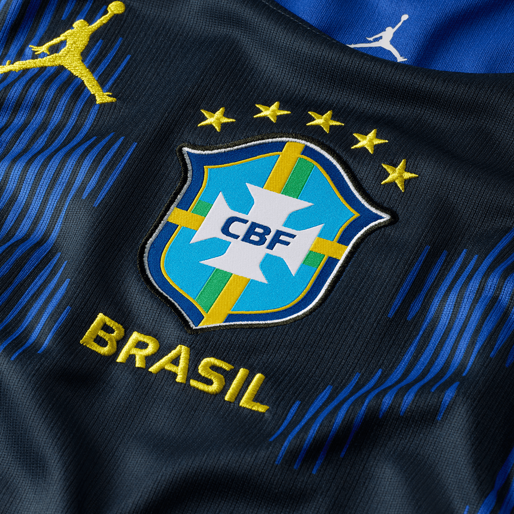 Nike Men Brazil Stadium Away Men Jordan Dri-FIT Soccer Replica Jersey product image 3, provided for visual reference and