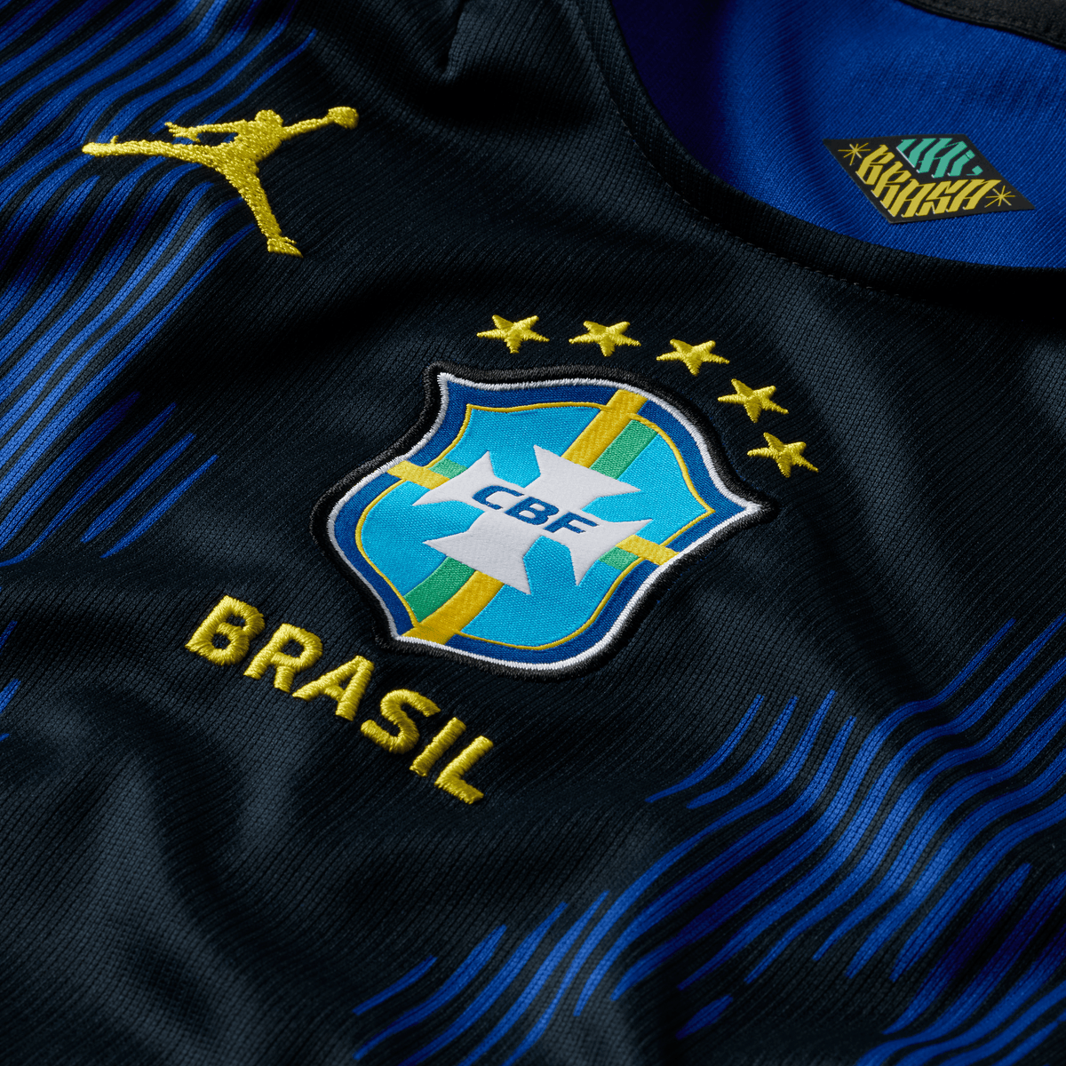 Nike Brazil Big Kids' Jordan Stadium Away Dri-FIT Soccer Replica Jersey 2026 product image 3, provided for visual reference