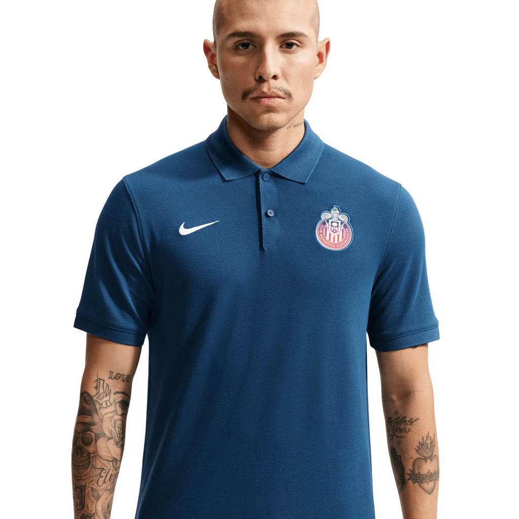 Nike Chivas De Guadalajara Soccer Polo product image 1, provided for visual reference and product detail review