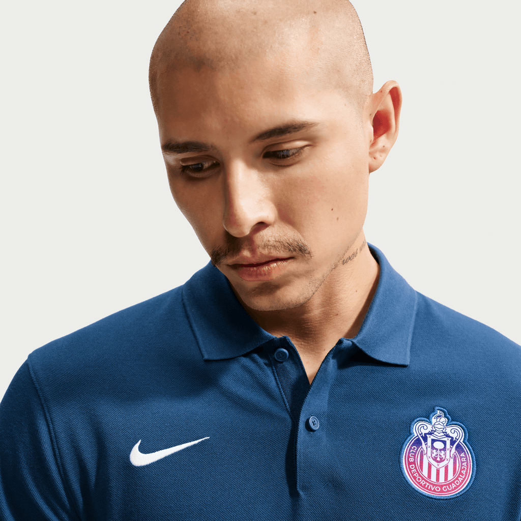 Nike Chivas De Guadalajara Soccer Polo product image 2, provided for visual reference and product detail review