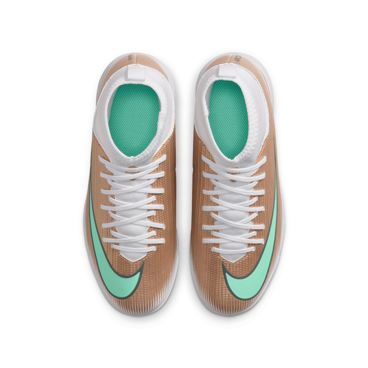 Nike Jr. Mercurial Superfly 11 Club "Kylian Mbappé" TF-METALLIC GOLD/GREEN GLOW product image 4, provided for visual