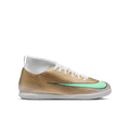 Nike Jr. Mercurial Superfly 11 Club "Kylian Mbappé" Indoor - METALLIC GOLD/GREEN GLOW product image 1, provided for visual