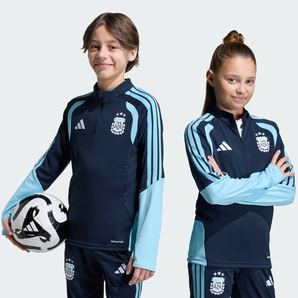 2026 adidas ARGENTINA YOUTH LONG SLEEVE TRAINING TOP product image 3, provided for visual reference and product detail review