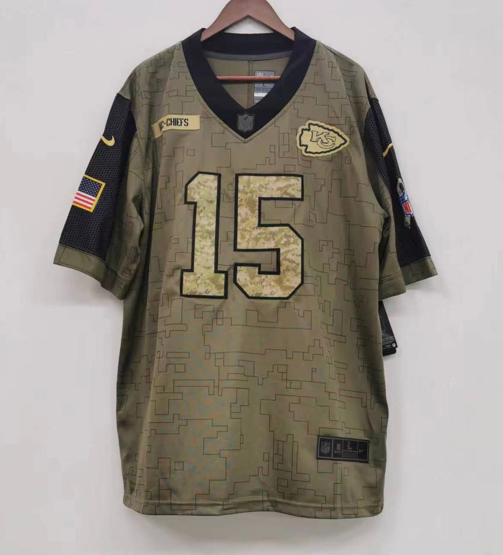Patrick Mahomes Kansas City Chiefs military salute to product image 3